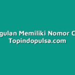 keunggulan Memiliki Nomor Cantik