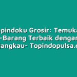Topindoku Grosir: Temukan Barang-Barang Terbaik dengan Harga Terjangkau