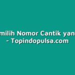 Tips Memilih Nomor Cantik yang Bagus