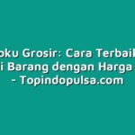 Topindoku Grosir: Cara Terbaik untuk Membeli Barang dengan Harga Terbaik