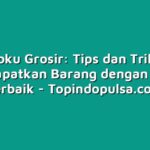 Topindoku Grosir: Tips dan Trik untuk Mendapatkan Barang dengan Harga Terbaik
