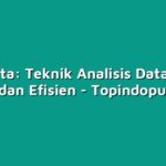 Tri Data: Teknik Analisis Data yang Efektif dan Efisien