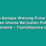 5 Alasan Kenapa Warung Pulsa Menjadi Pilihan Utama Berjualan Pulsa di Indonesia
