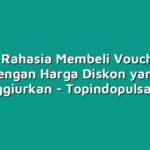 Inilah Rahasia Membeli Voucher TV dengan Harga Diskon yang Menggiurkan