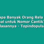 Mengapa Banyak Orang Rela Bayar Mahal untuk Nomor Cantik? Ini Penjelasannya