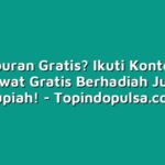 Mau Liburan Gratis? Ikuti Kontes Tiket Pesawat Gratis Berhadiah Jutaan Rupiah!