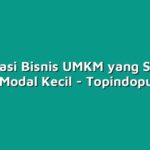 Inspirasi Bisnis UMKM yang Sukses dengan Modal Kecil