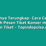 Rahasianya Terungkap: Cara Cepat dan Mudah Pesan Tiket Konser melalui Agen Tiket