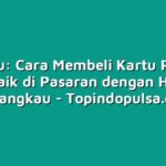 Tips Jitu: Cara Membeli Kartu Perdana Terbaik di Pasaran dengan Harga Terjangkau