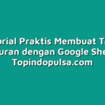Tutorial Praktis Membuat Tabel Angsuran dengan Google Sheets