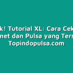 Ayo Cek! Tutorial XL: Cara Cek Kuota Internet dan Pulsa yang Tersisa