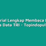 Tutorial Lengkap Membaca Hasil Analisis Data TRI