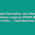 Cara Mudah Mendaftar dan Mengajukan Permintaan Layanan PDAM Baru di Kota Anda.