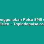 Tips Menggunakan Pulsa SMS dengan Efisien