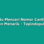 Cara Jitu Mencari Nomor Cantik yang Unik dan Menarik