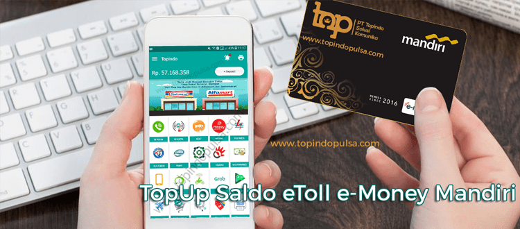 topup saldo tol e-money mandiri